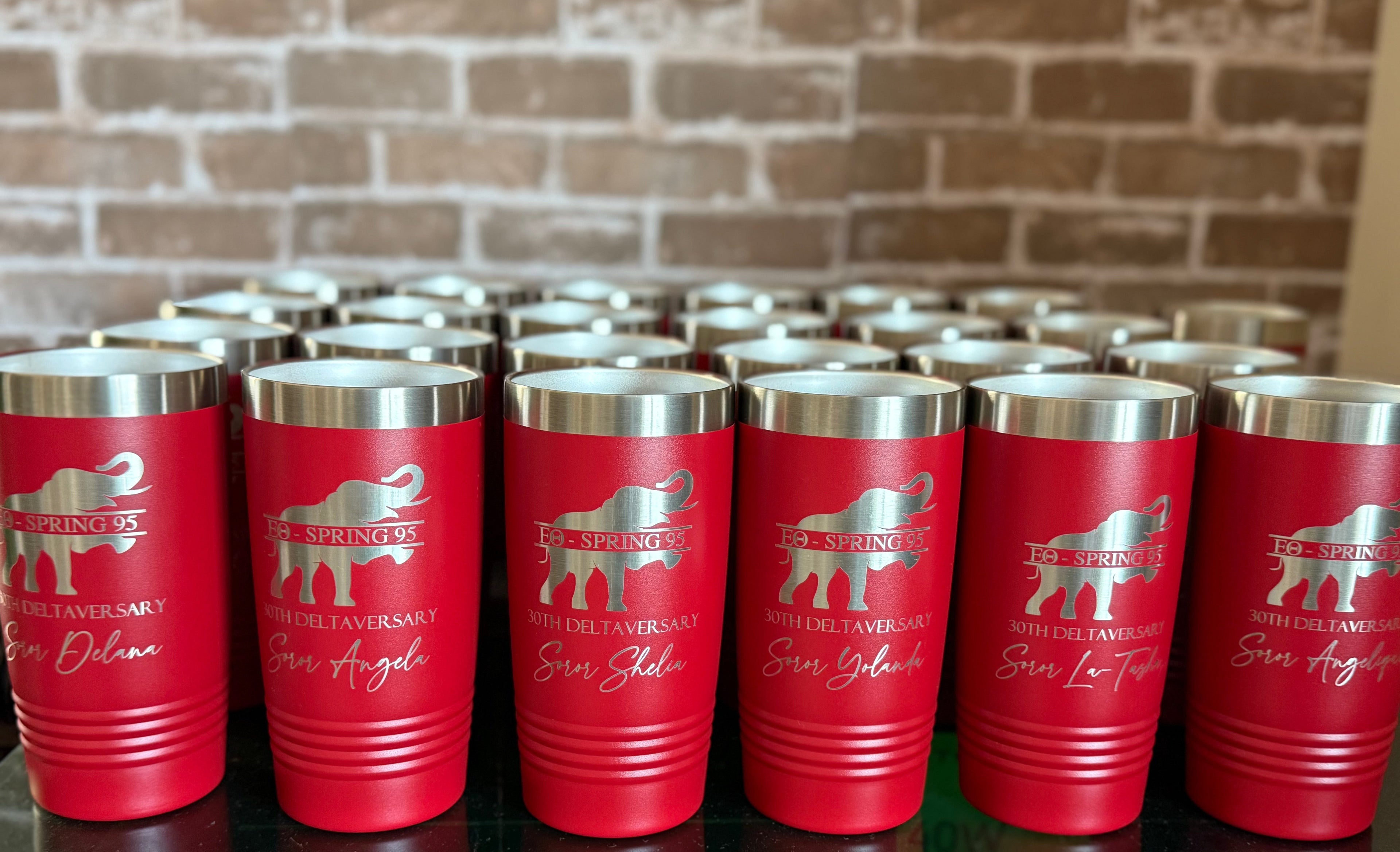 Delta Sigma Theta Custom Engraved Tumbler - 20 oz