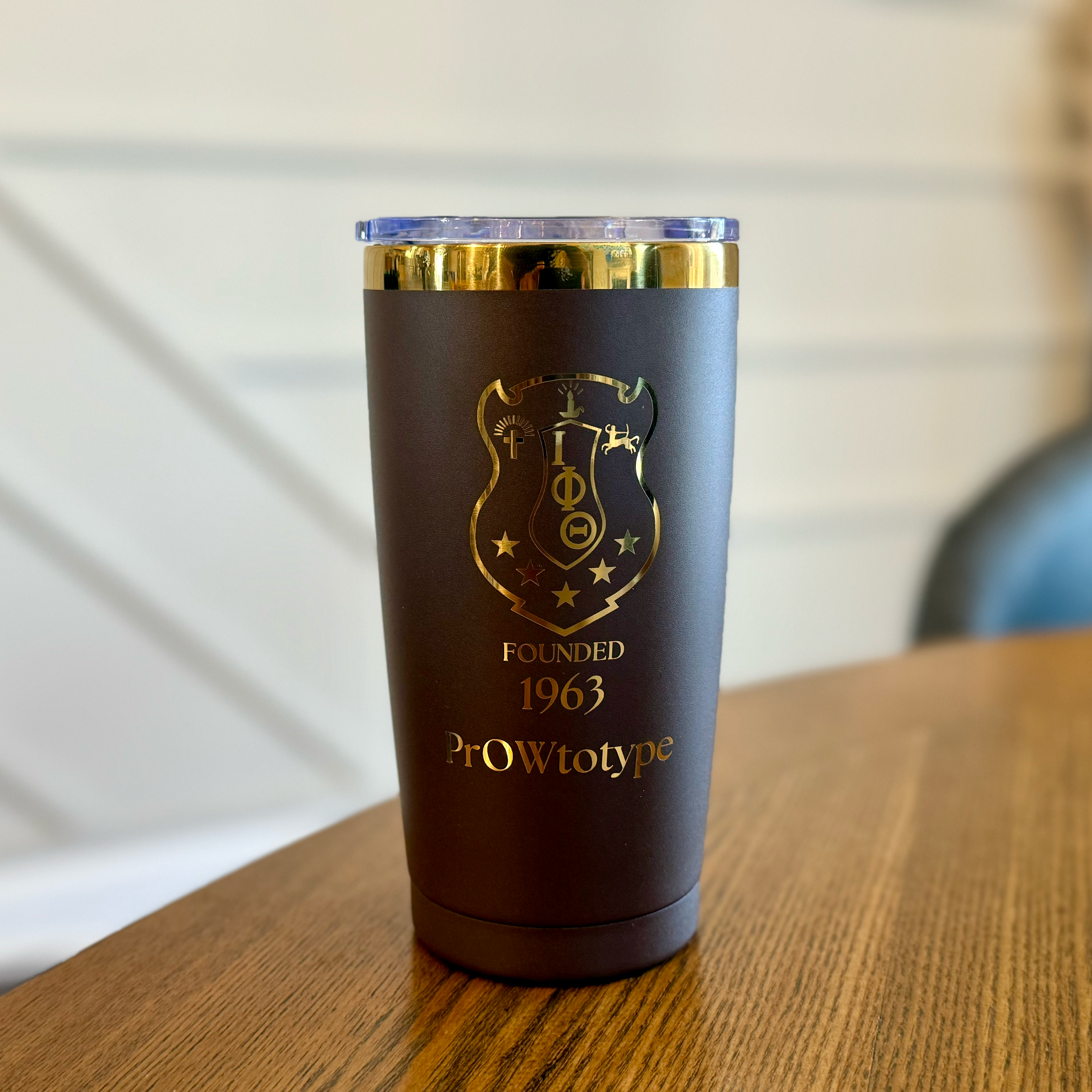 Iota Phi Theta Custom Engraved Tumbler -20 oz