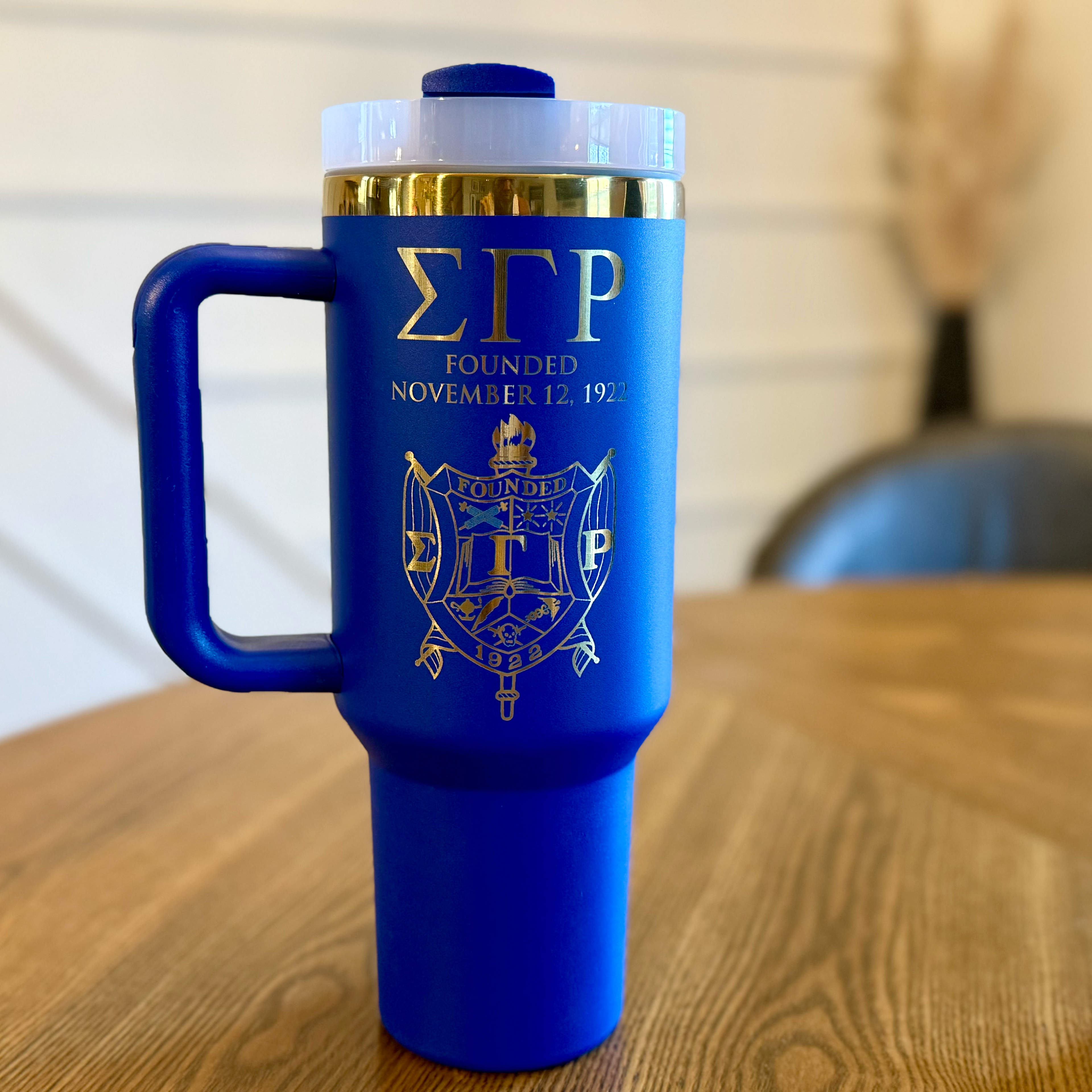 Sigma Gamma Rho Custom Engraved Tumbler - 40 oz