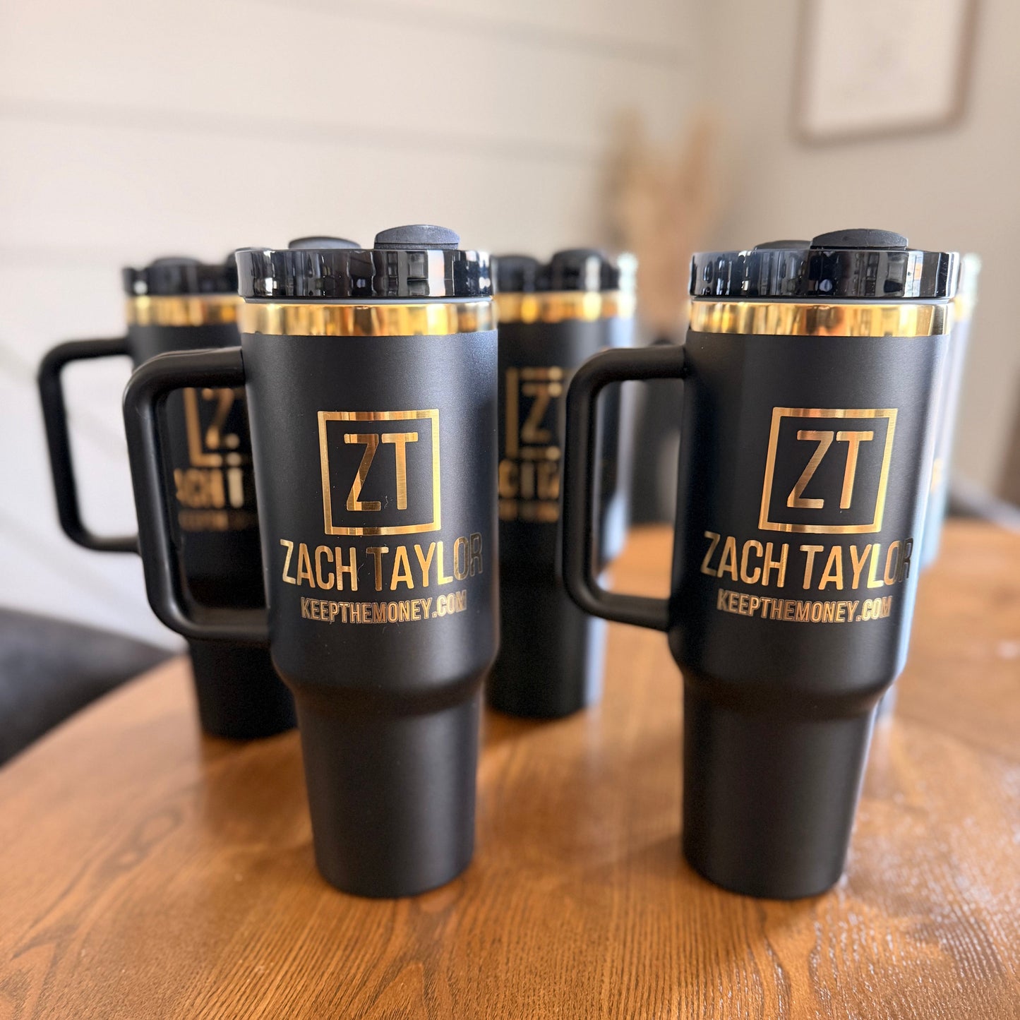 Custom Logo Engraved 40oz Tumbler, Stanley-Style Cup, Business Branding, Corporate Gift