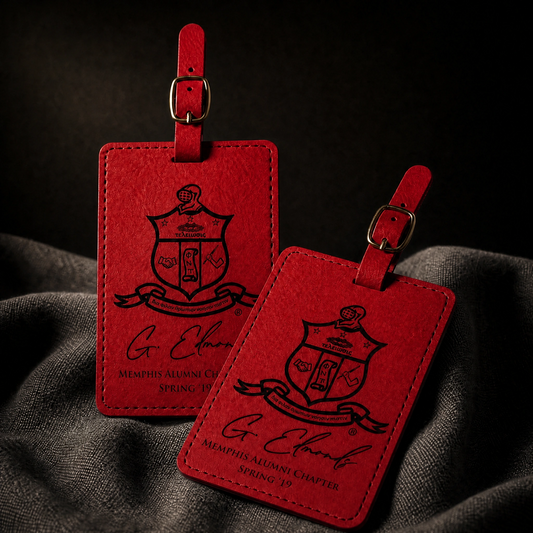 Kappa Alpha Psi Custom Engraved Travel Set — Passport Cover + Luggage Tags
