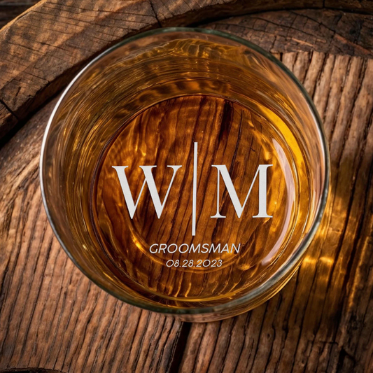 Custom Engraved Lowball Glass