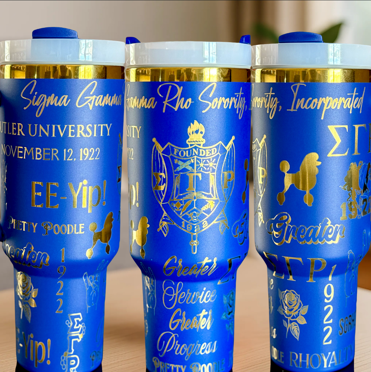 Sigma Gamma Rho Custom Wrapped Tumbler - 40 oz
