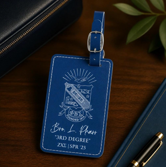 Phi Beta Sigma Custom Engraved Luggage Tags (Set of 2)