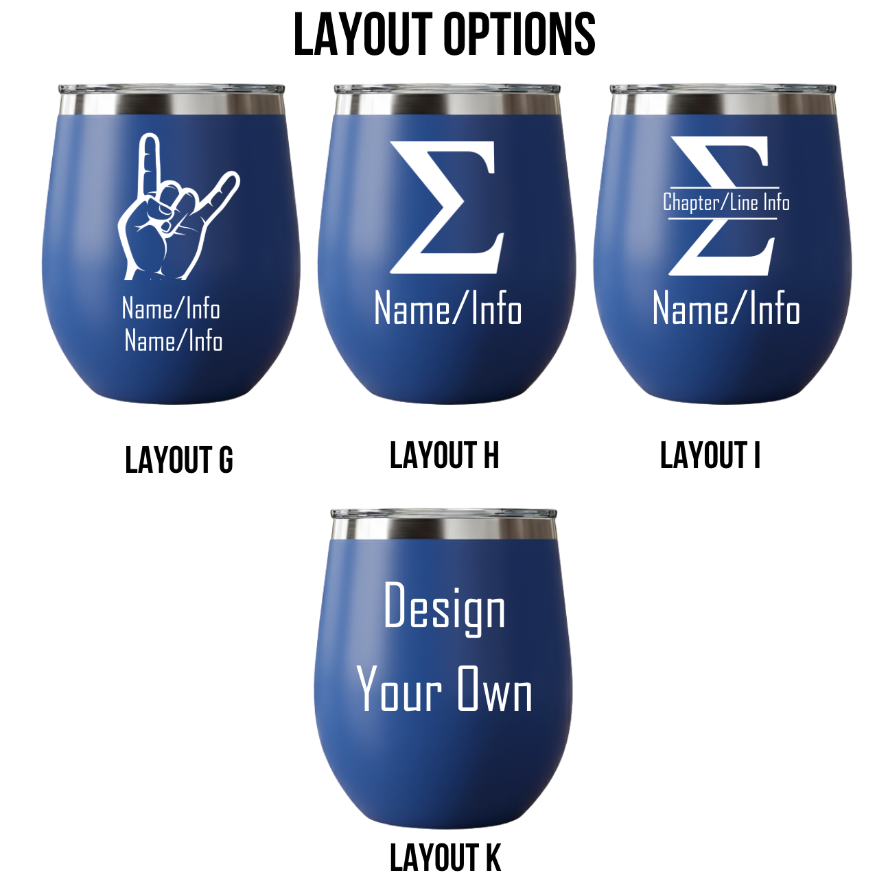 Custom Engraved Phi Beta Sigma Wine Tumbler – 12 oz