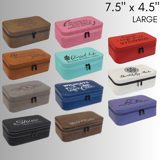 Custom Engraved Travel Jewelry Box