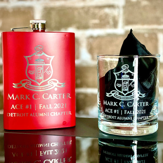 Custom Engraved Kappa Alpha Psi Glasses (10.5 oz) - nuvisionkreations