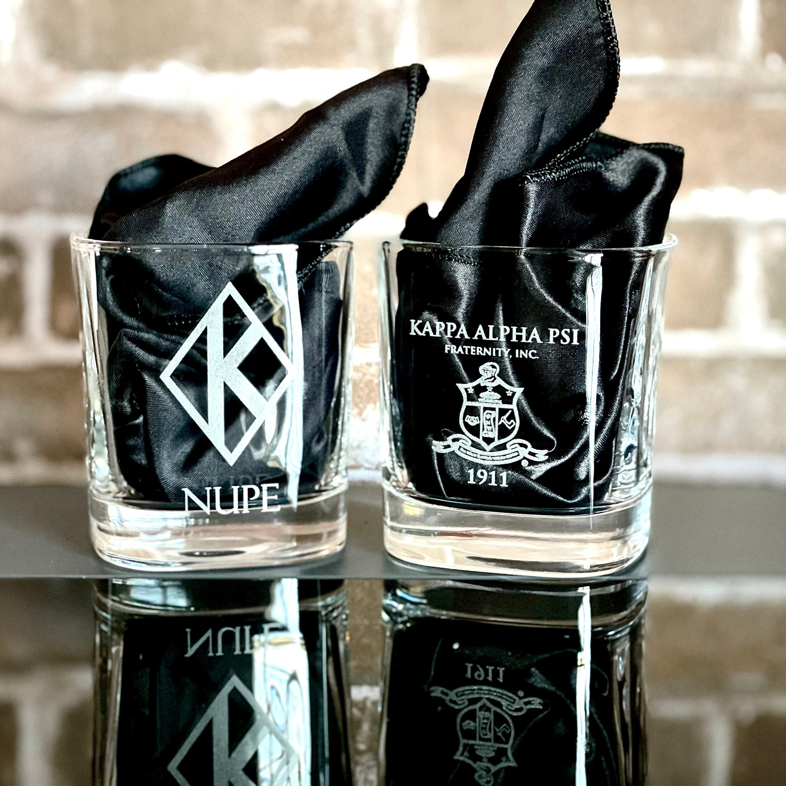 Custom Engraved Kappa Alpha Psi Glasses (10.5 oz) - nuvisionkreations