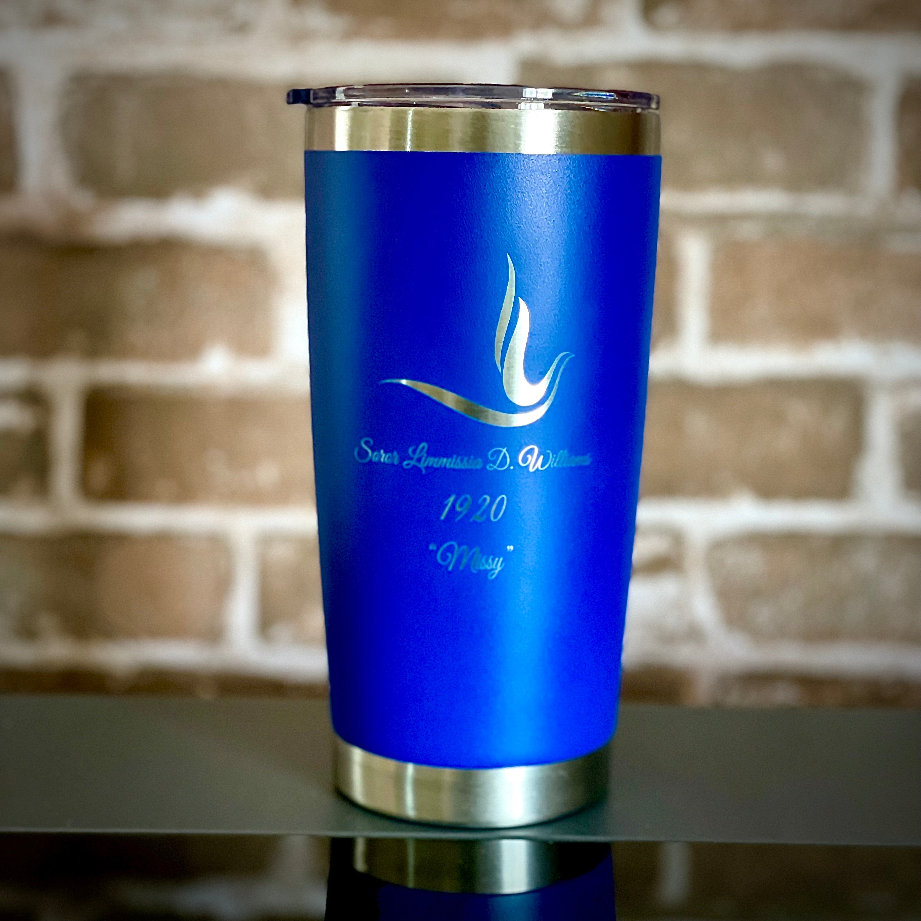 Zeta Phi Beta Custom Engraved Tumbler – 20 oz - nuvisionkreations
