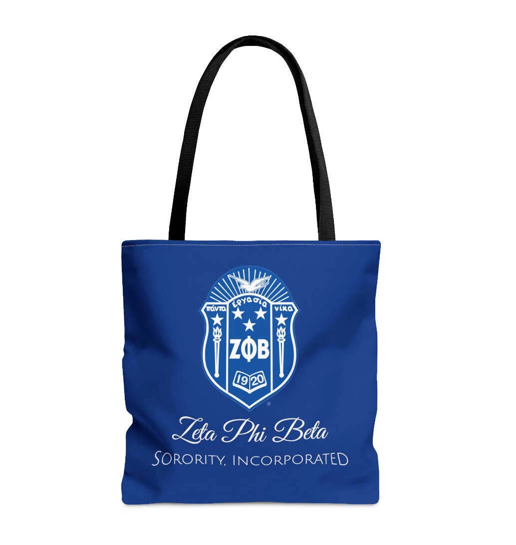 Zeta Phi Beta Custom Tote Bag - nuvisionkreations
