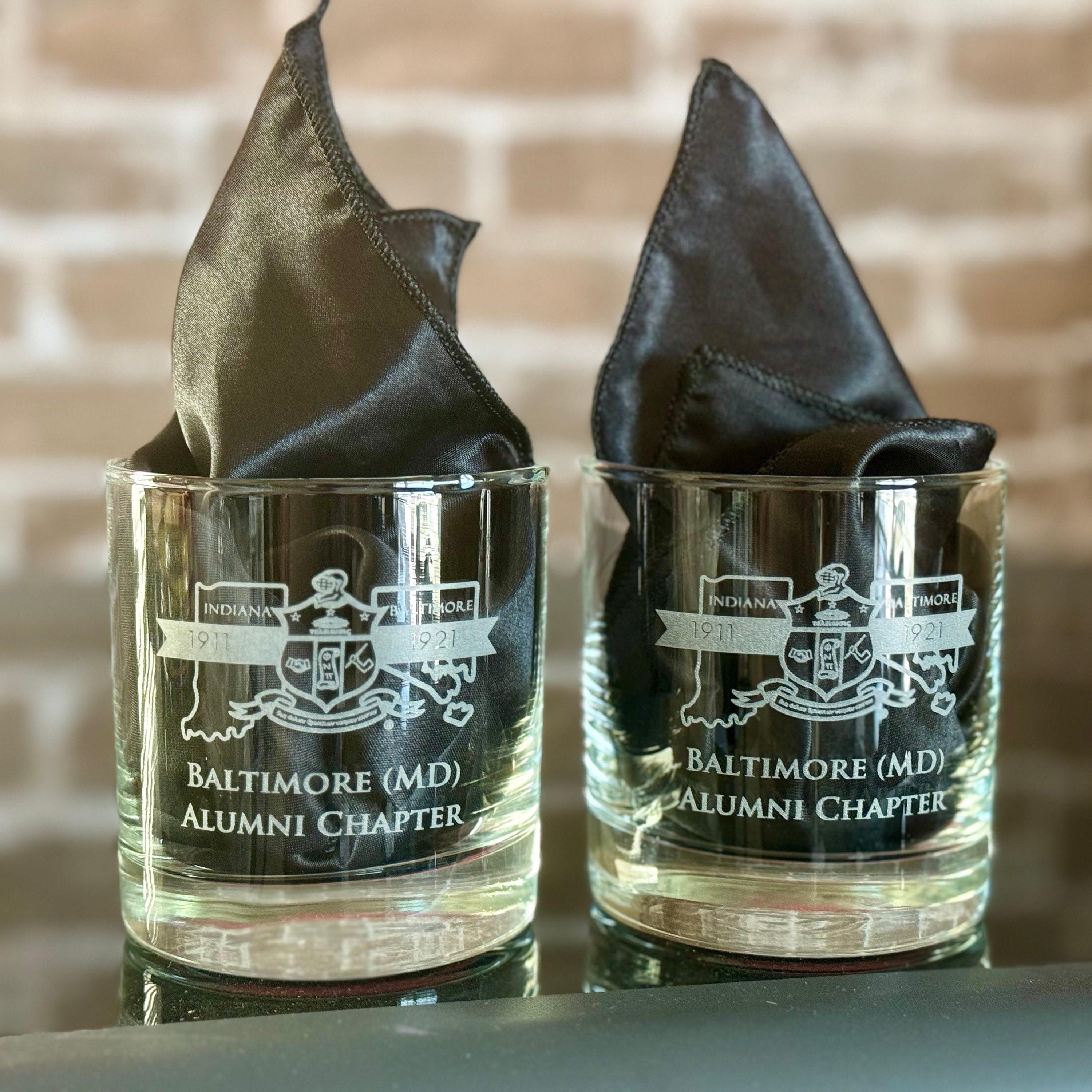 Custom Engraved Kappa Alpha Psi Glasses (10.5 oz) - nuvisionkreations