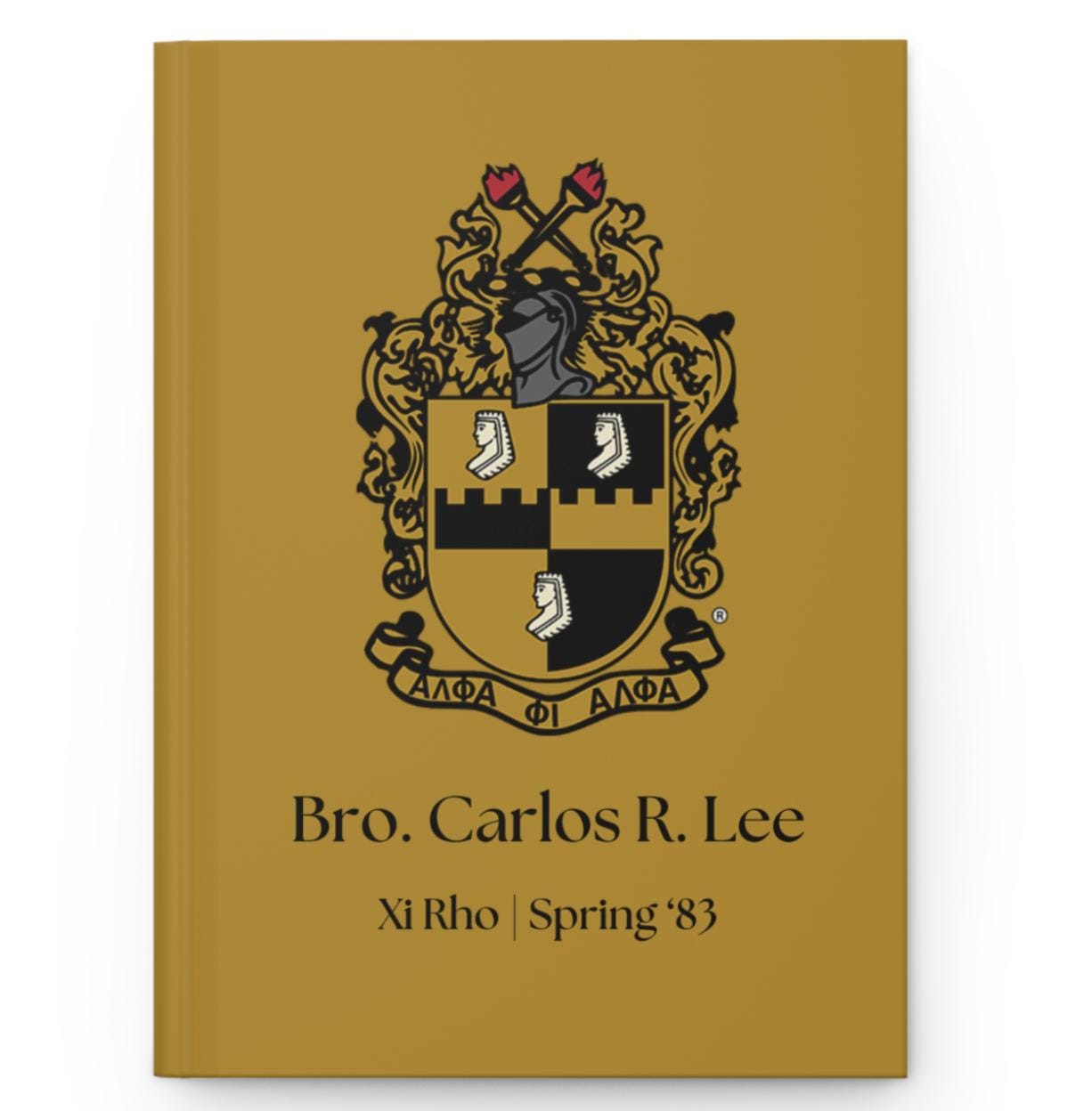 Custom Alpha Phi Alpha Notebook, Custom Alpha Journal