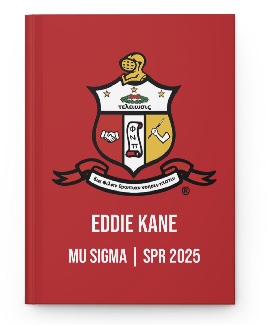 Custom Printed Kappa Alpha Psi Notebook - nuvisionkreations