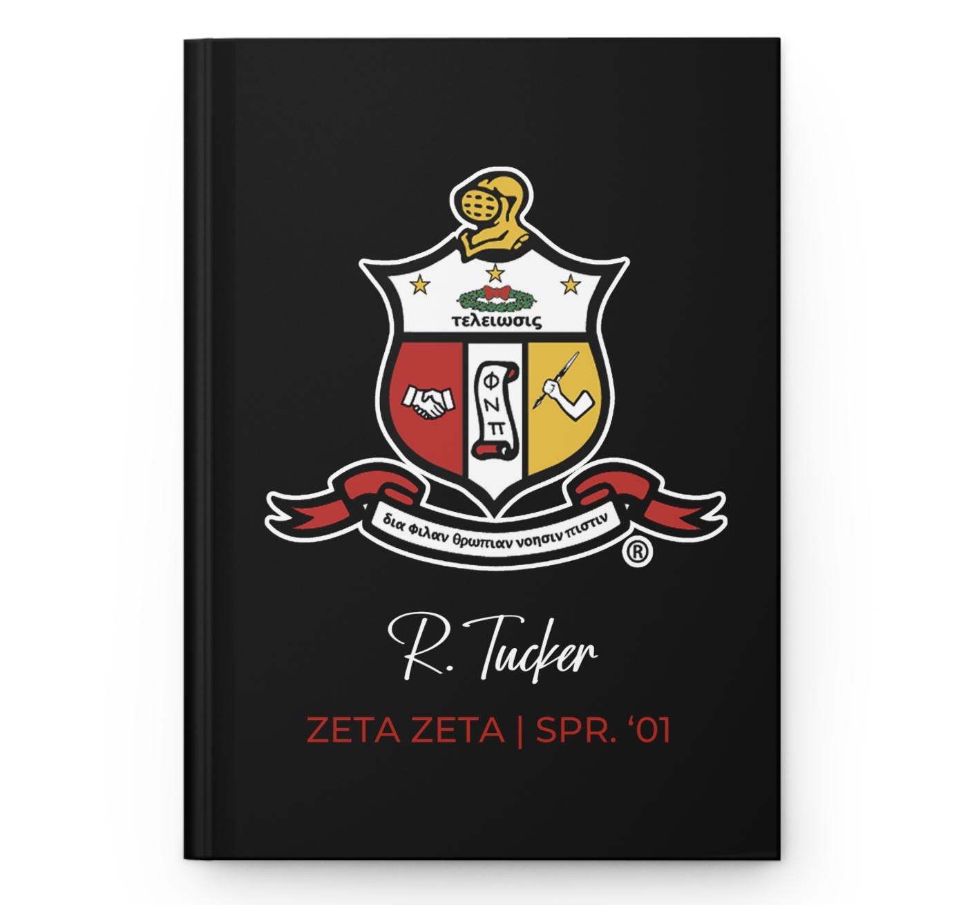Custom Printed Kappa Alpha Psi Notebook - nuvisionkreations