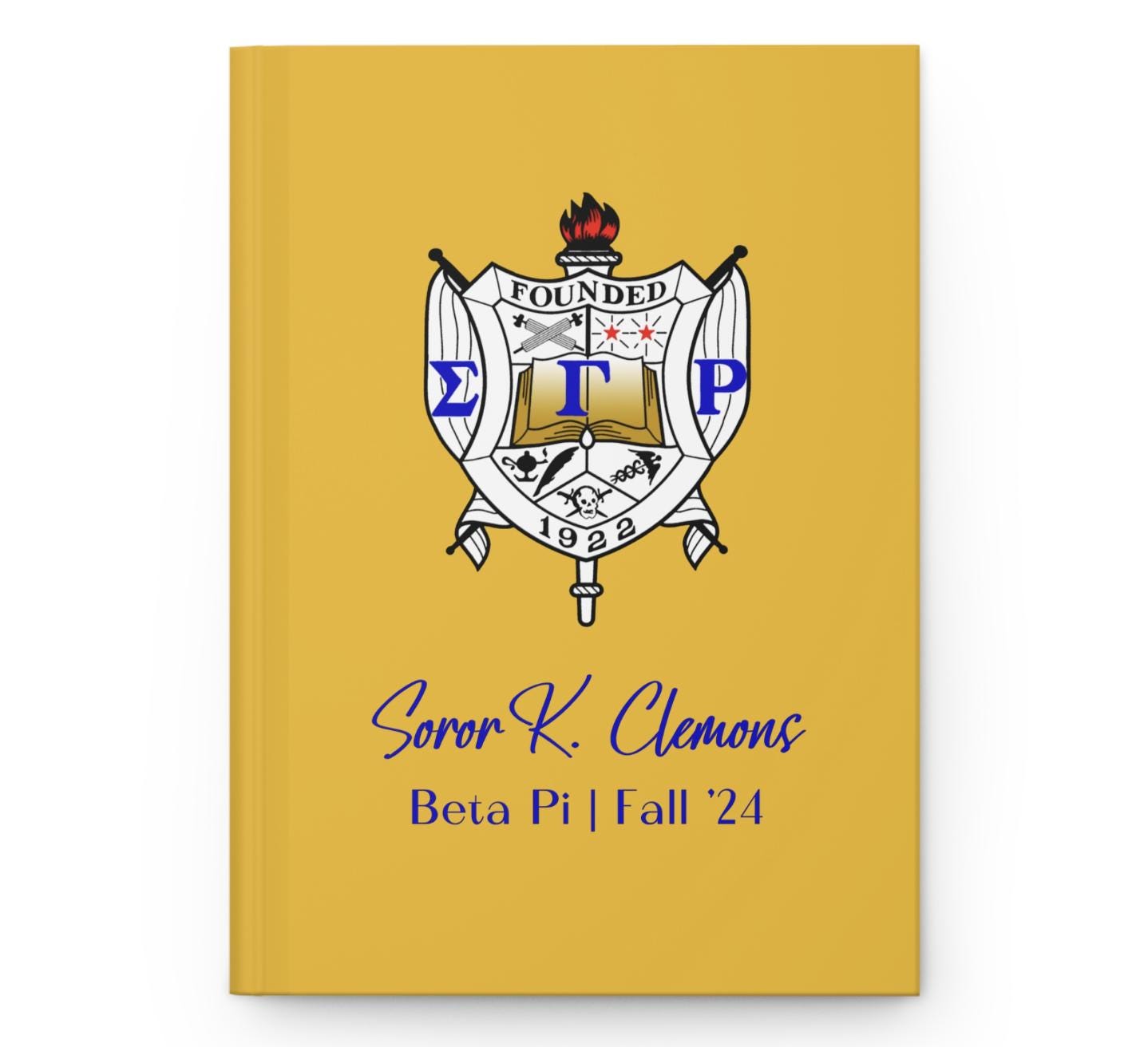 Custom Printed Sigma Gamma Rho Notebook - nuvisionkreations