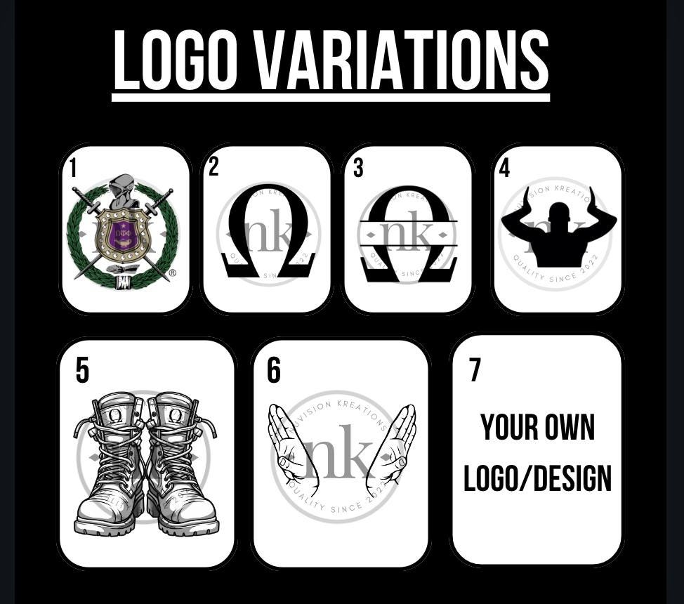 Omega Psi Phi Custom Engraved Decanter Set - nuvisionkreations