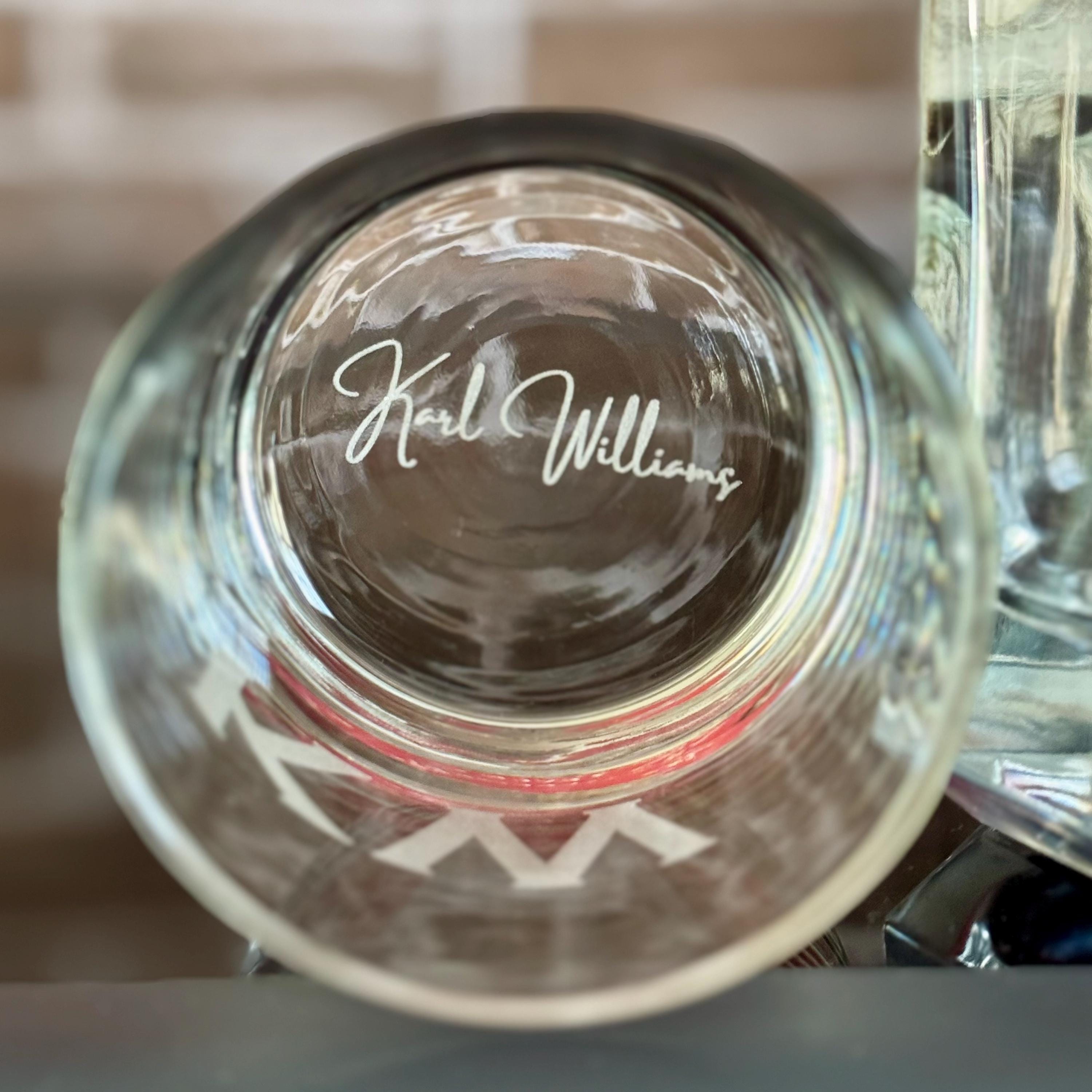 Custom Engraved Lowball Glass (10.5 oz) - nuvisionkreations