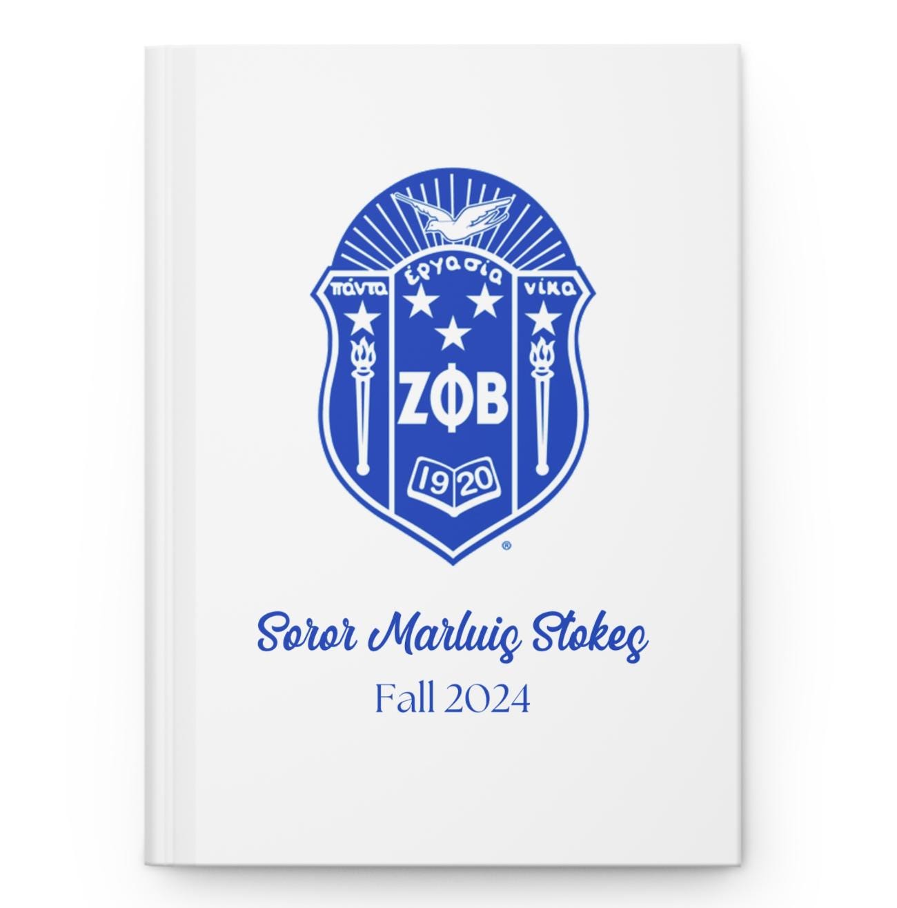 Custom Printed Zeta Phi Beta Notebook - nuvisionkreations