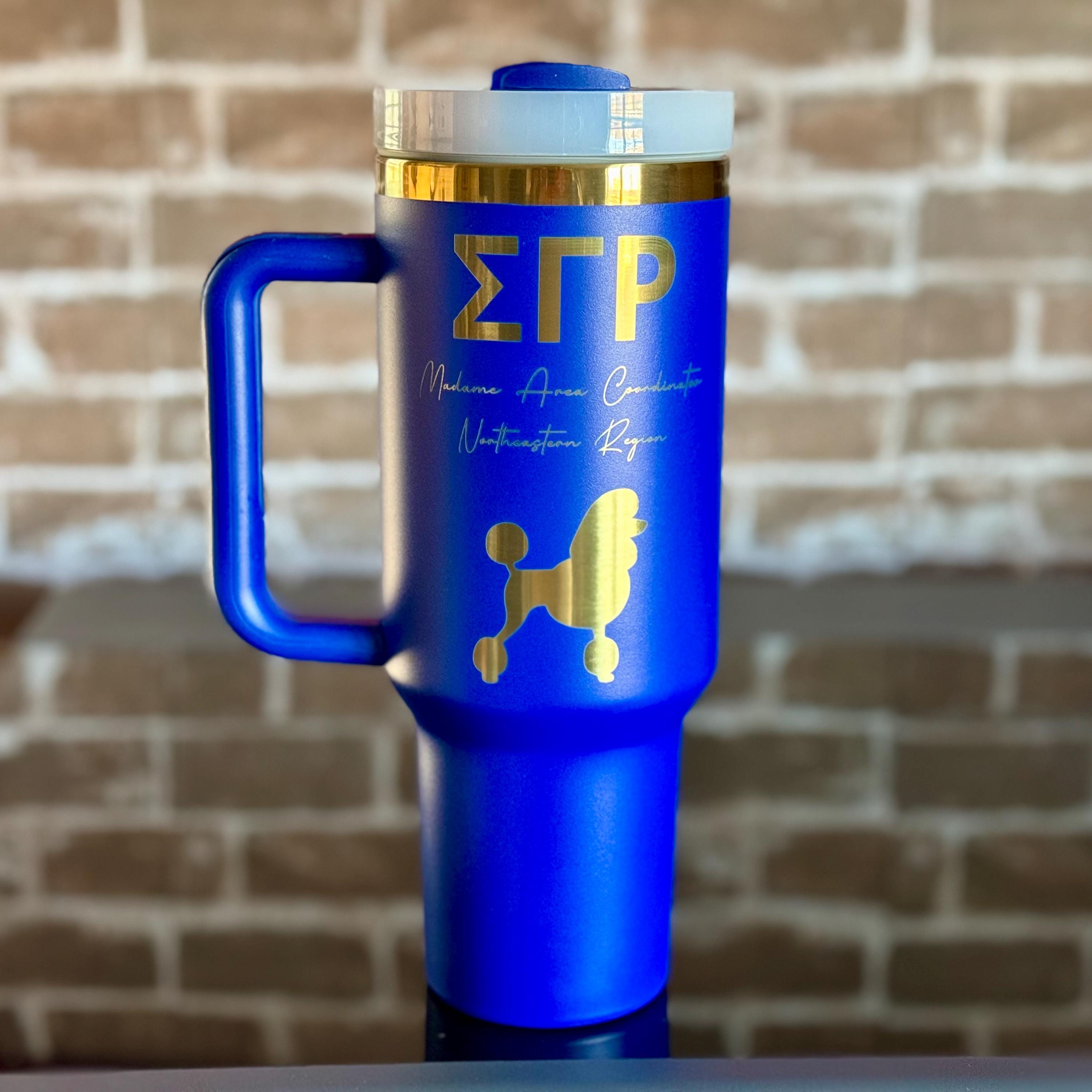 Custom Engraved Sigma Gamma Rho Tumbler (40 oz) - nuvisionkreations
