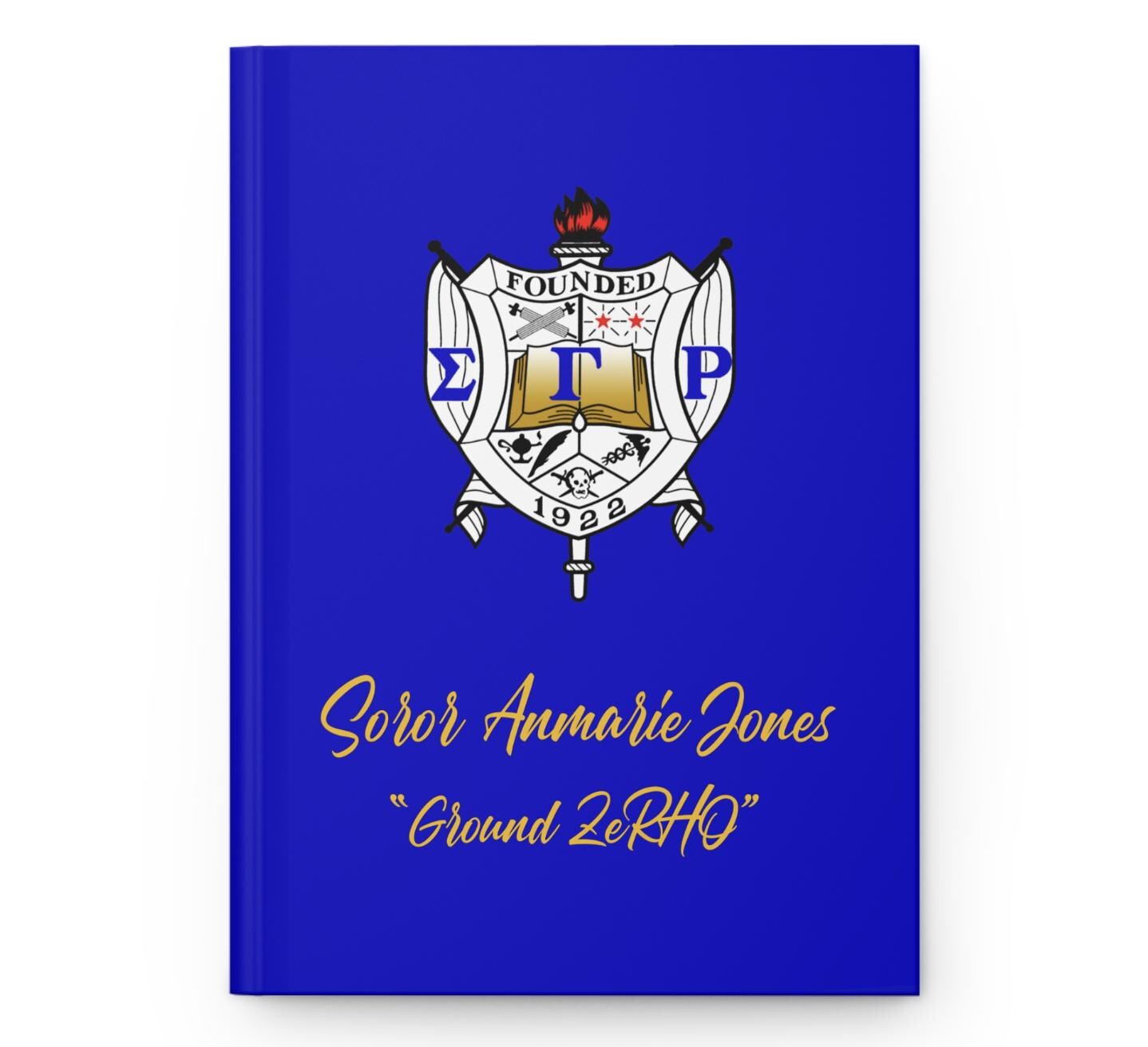 Custom Printed Sigma Gamma Rho Notebook - nuvisionkreations