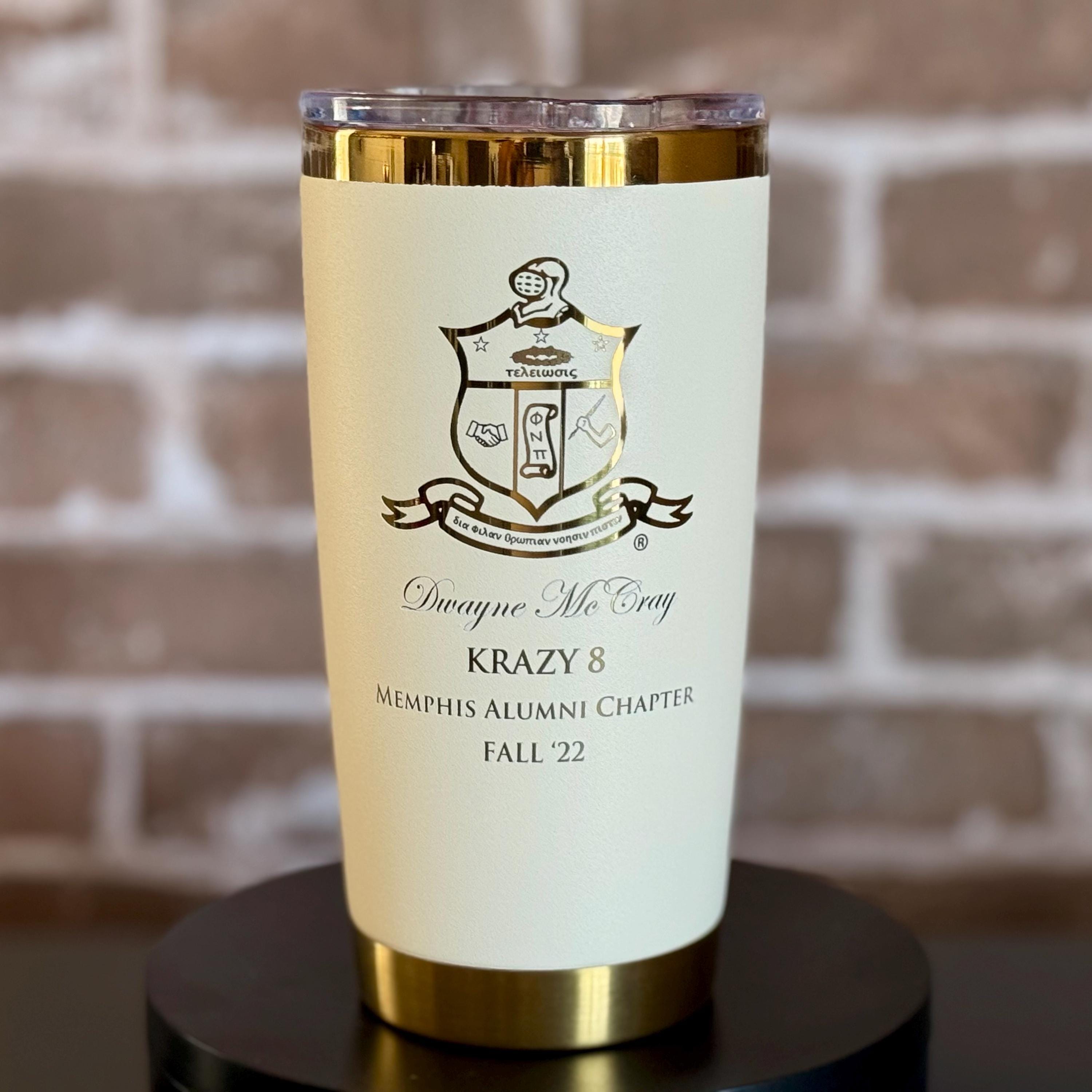 Kappa Alpha Psi Custom Engraved Tumbler - 20 oz - nuvisionkreations
