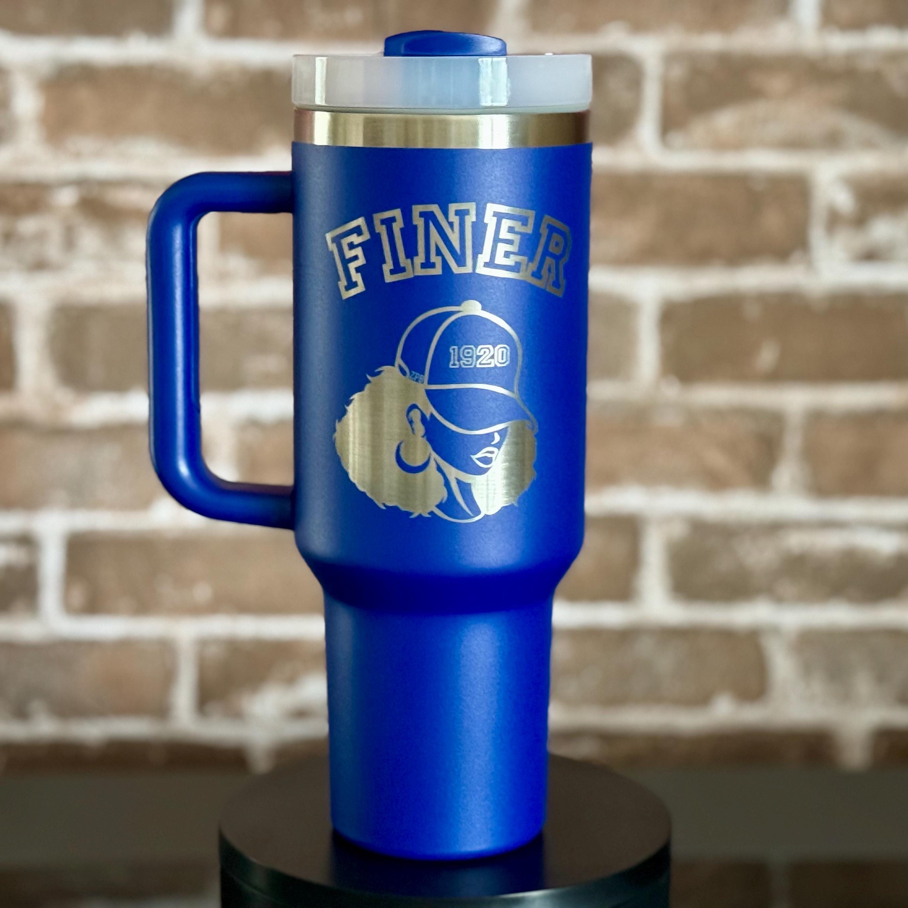 Custom Engraved Zeta Phi Beta Tumbler - 40 oz - nuvisionkreations