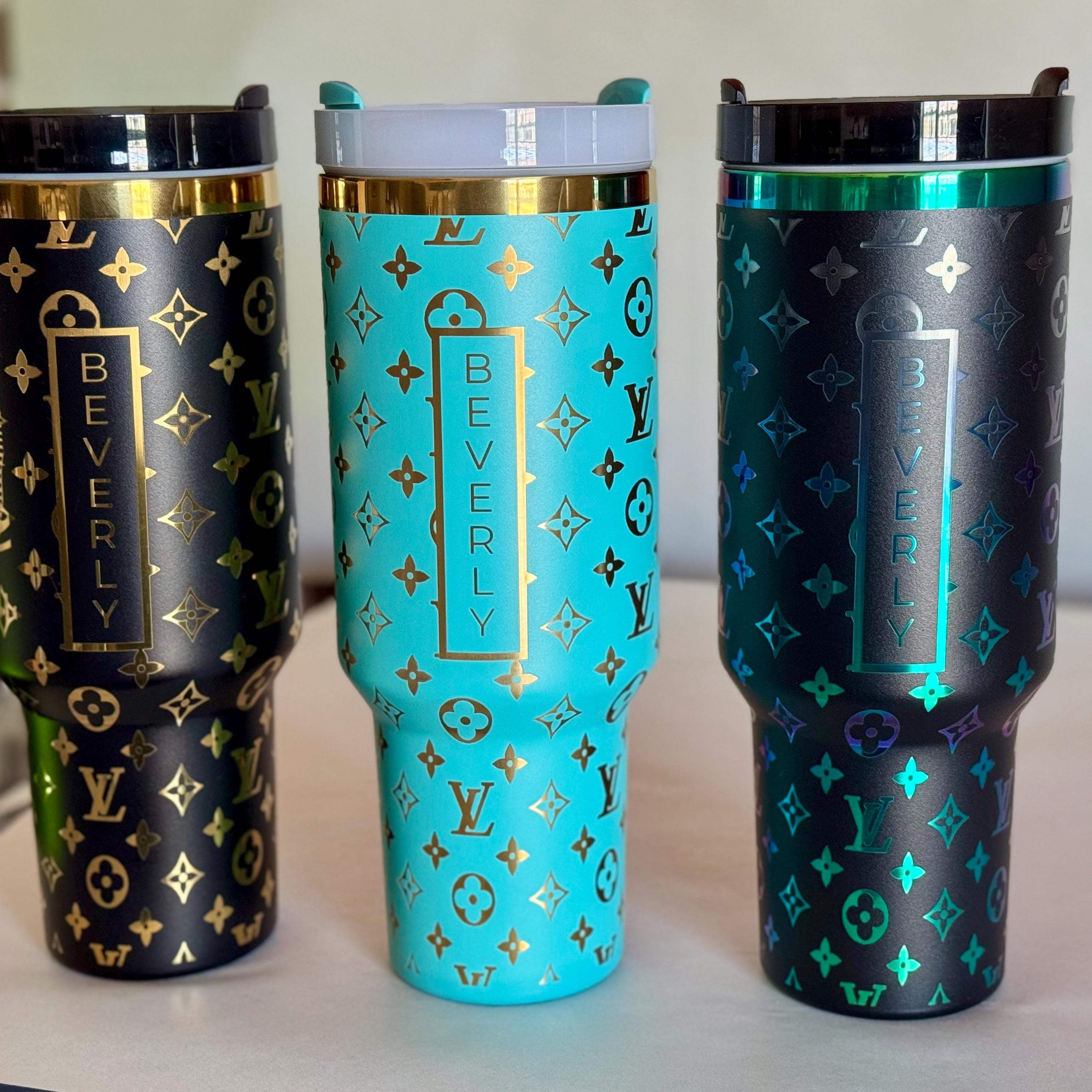 Custom Engraved 40 oz Tumbler – Personalized Stainless Steel Travel Mug – Gift for Him, Gift for Her, Birthday Gift, Bridesmaid Gift