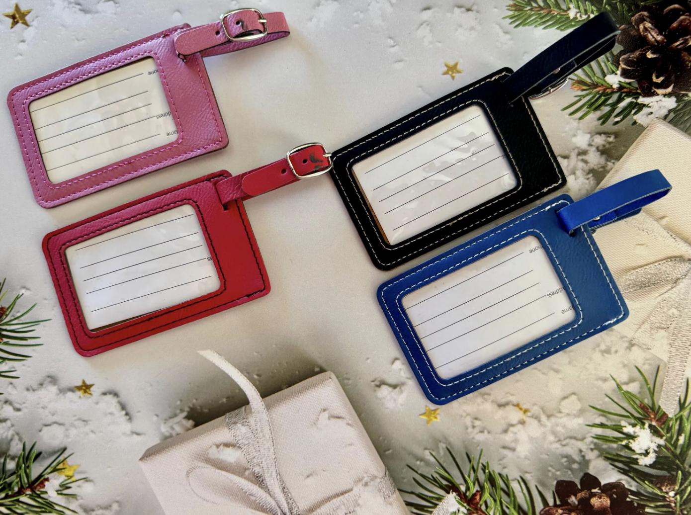 Custom Engraved Delta Sigma Theta Luggage Tags - nuvisionkreations