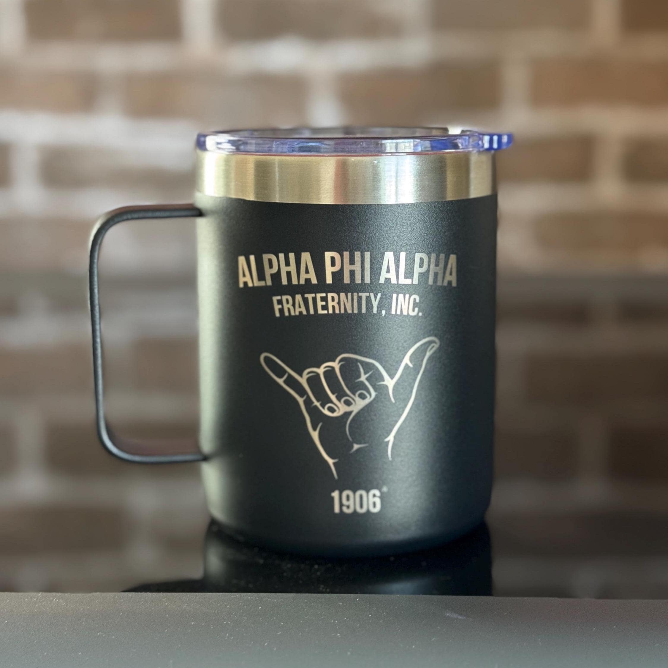 Custom Engraved Alpha Phi Alpha Cup, Alpha Coffee Mug (15 oz)