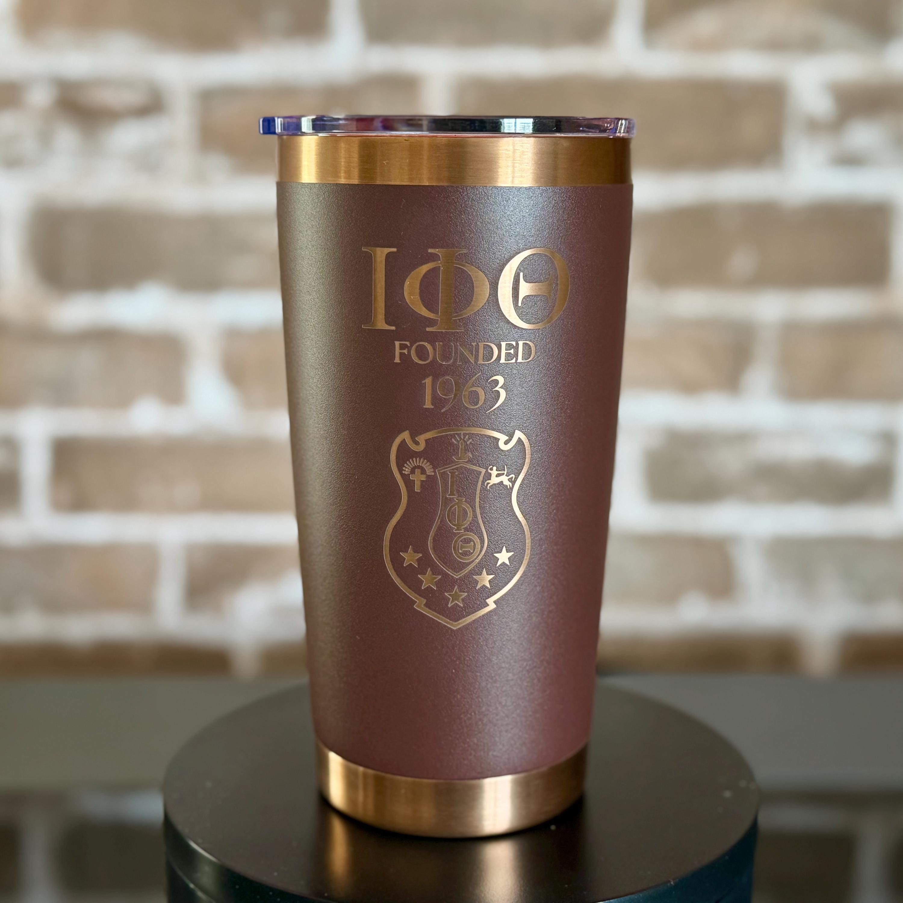 Iota Phi Theta Custom Engraved Tumbler -20 oz - nuvisionkreations