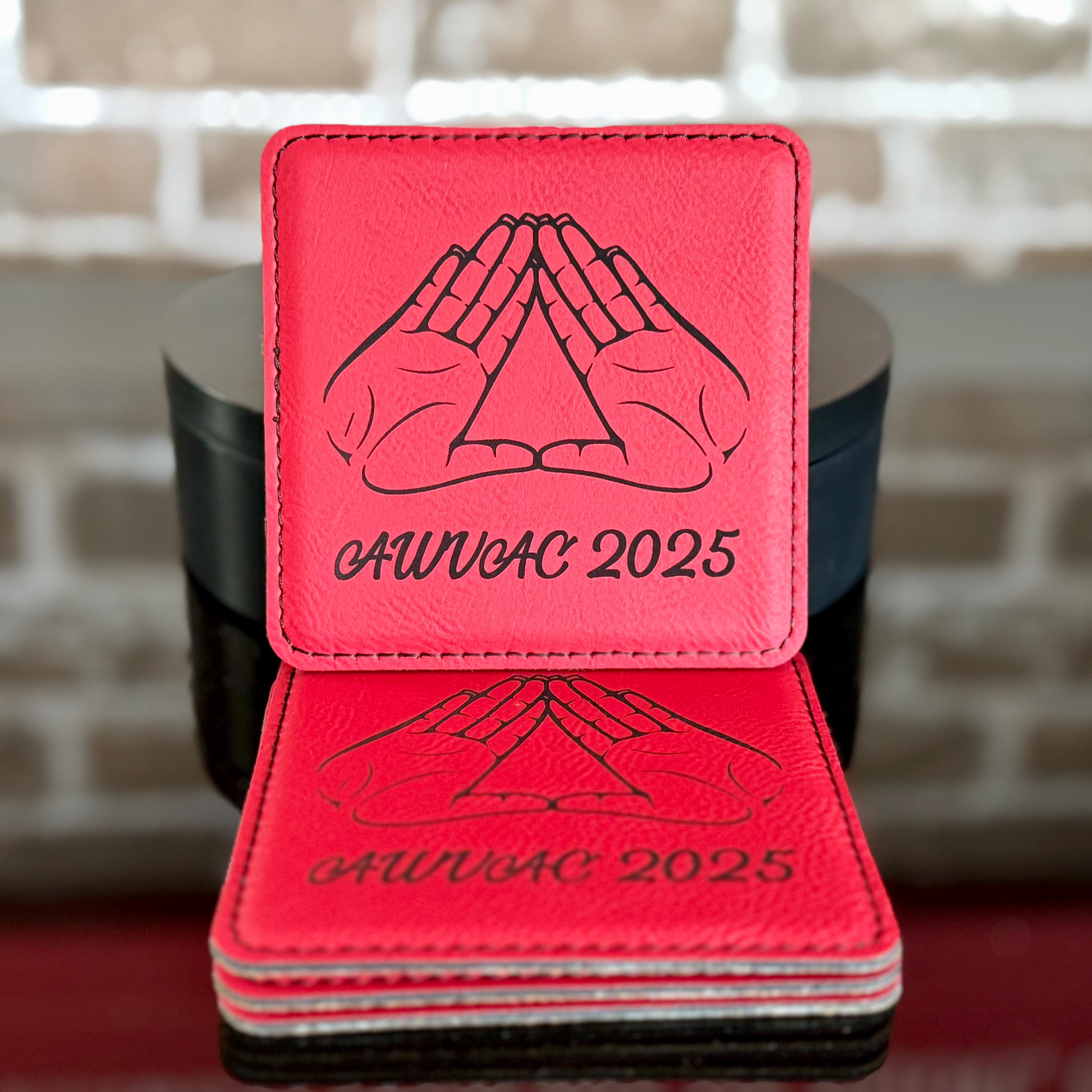 Custom Engraved Delta Sigma Theta Coaster Set - nuvisionkreations