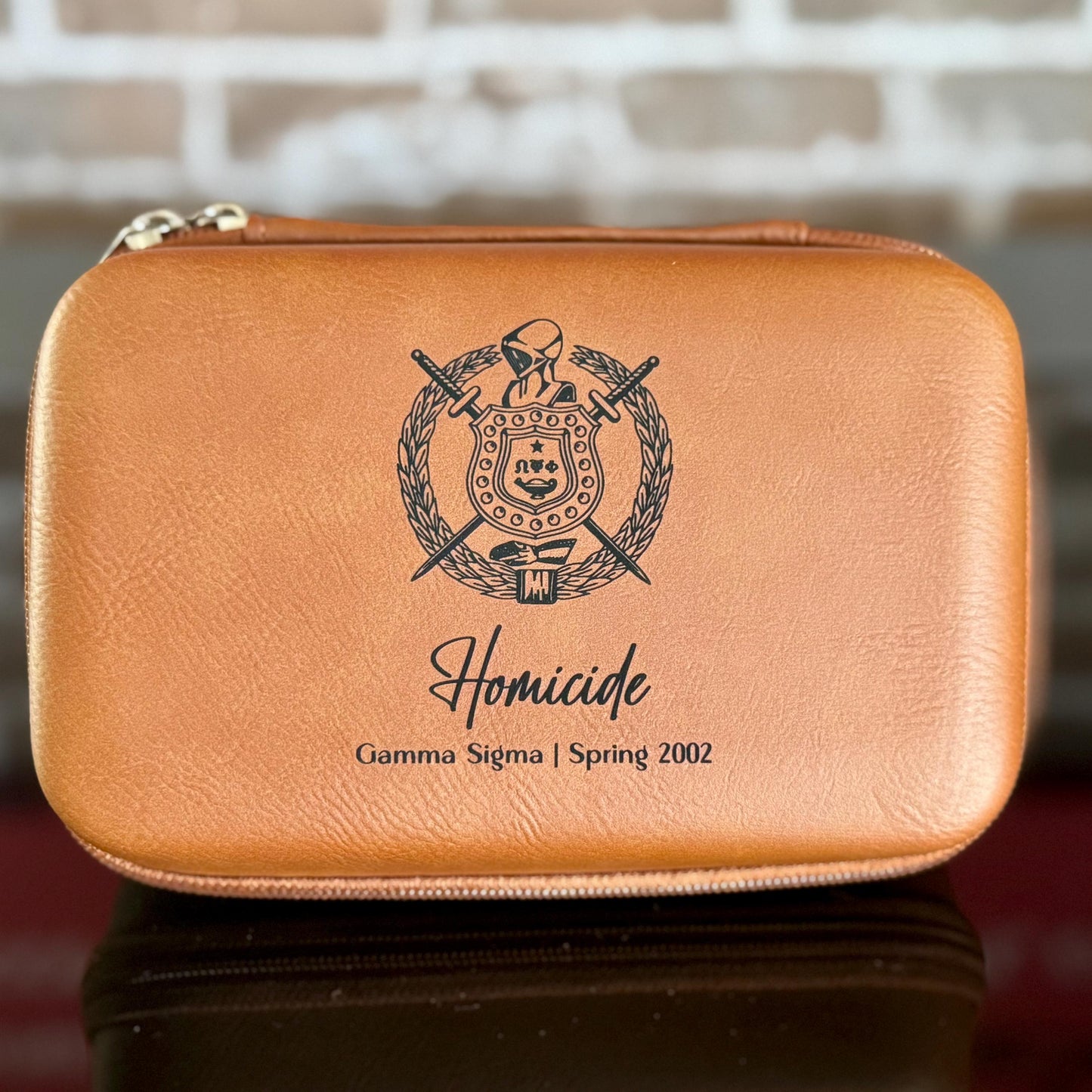 Omega Psi Phi Custom Engraved Travel Case - nuvisionkreations