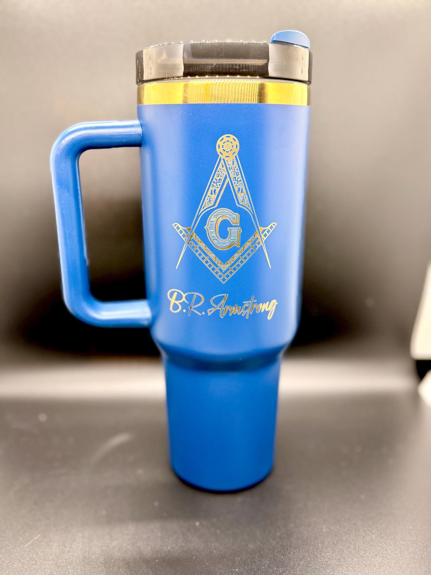 Custom Engraved Masonic Tumbler | Gift for Freemason - 40 oz - nuvisionkreations