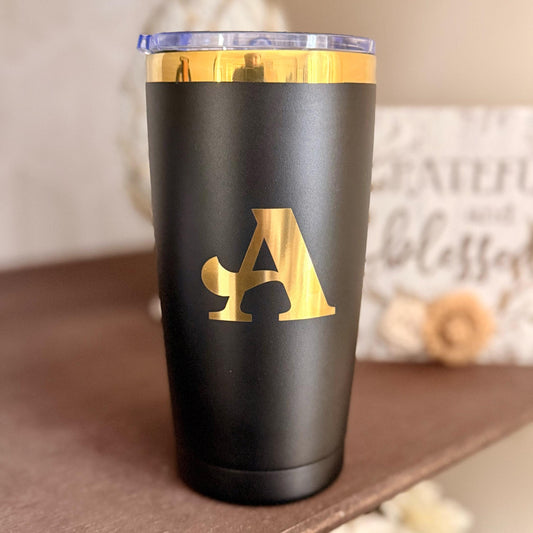 Custom Engraved Acacia Fraternity Tumbler (20 oz) - nuvisionkreations