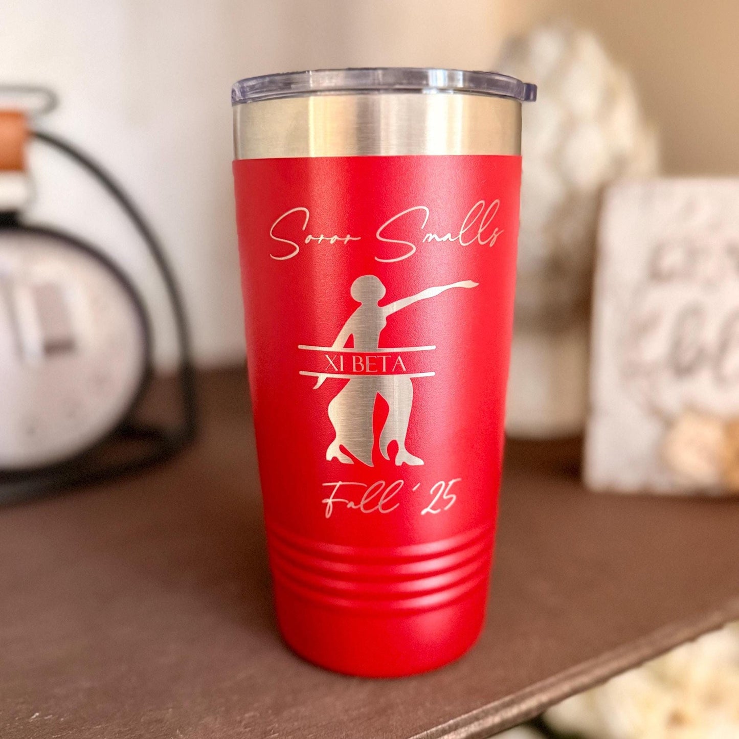 Delta Sigma Theta Custom Engraved Tumbler - 20 oz - nuvisionkreations