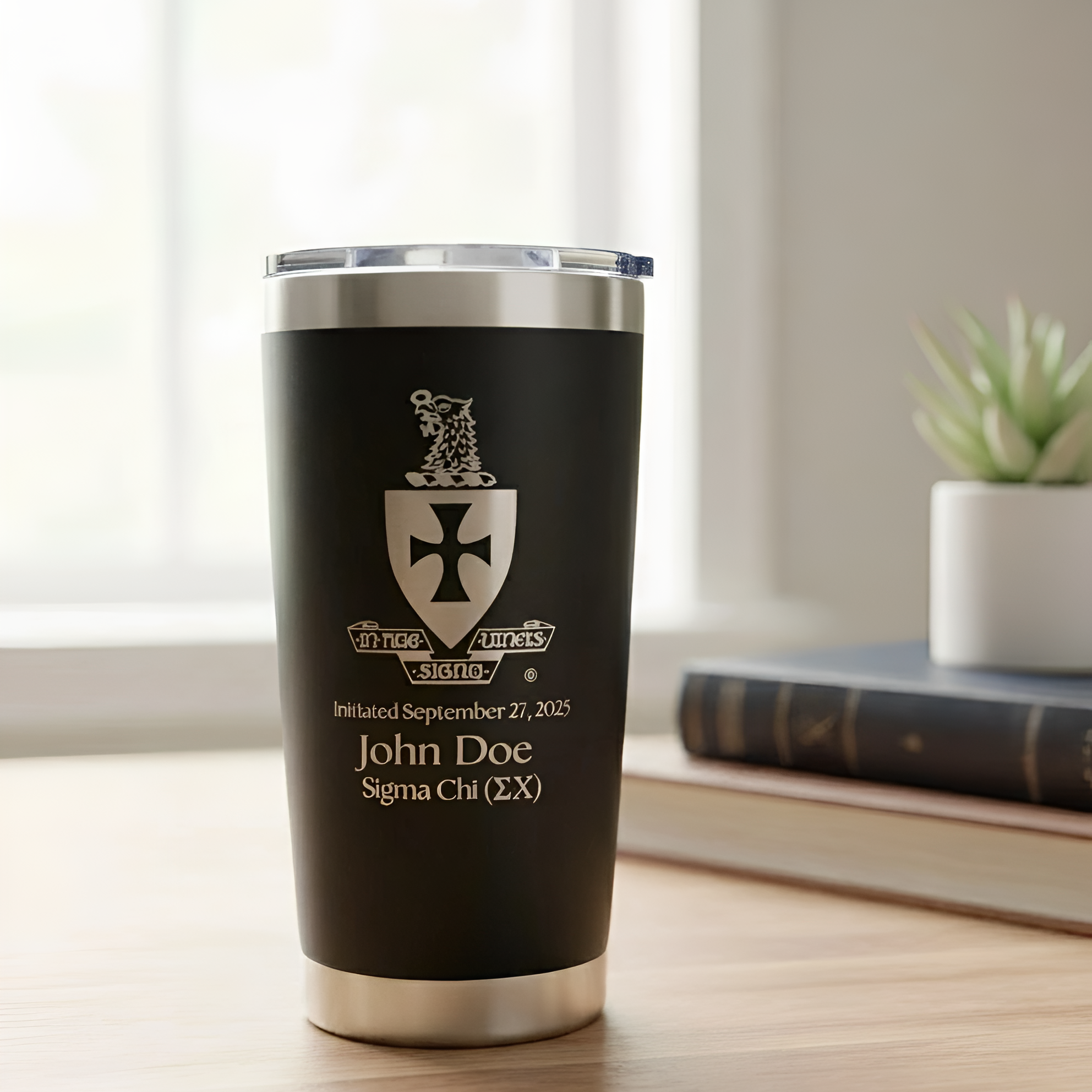 Sigma Chi Custom Engraved Tumbler - 20 oz