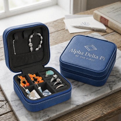 Alpha Delta Pi Leatherette Jewelry Box