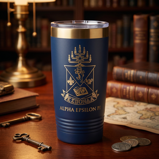 Blue Tumbler AEPi 