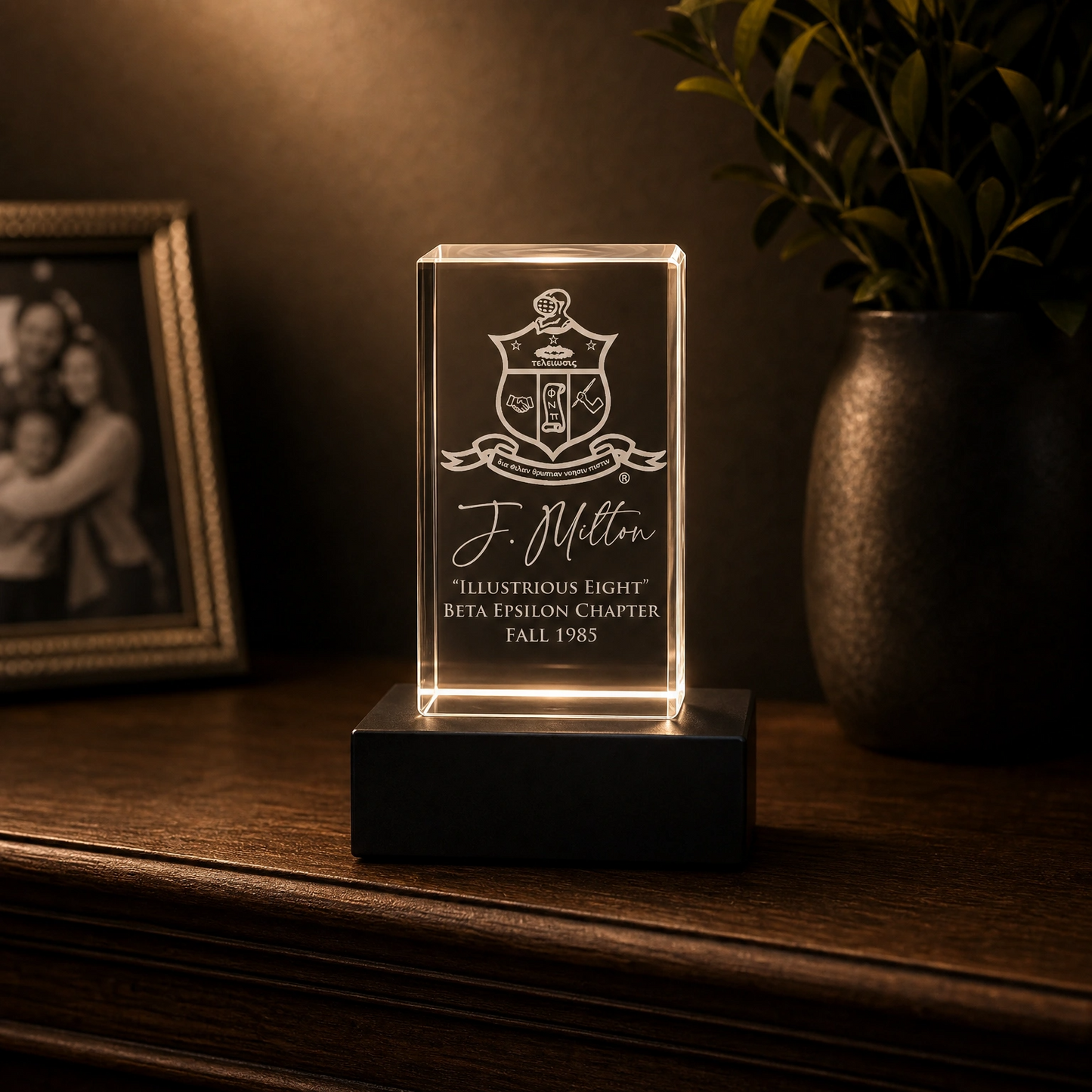 Custom 3D Engraved Award Crystal