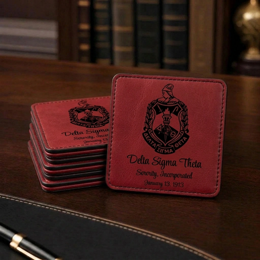 Delta Sigma Theta Custom Engraved Coasters