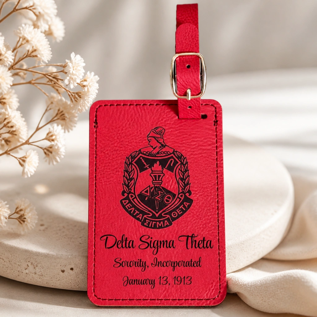 Delta Sigma Theta Custom Engraved Luggage Tags (Set of 2)