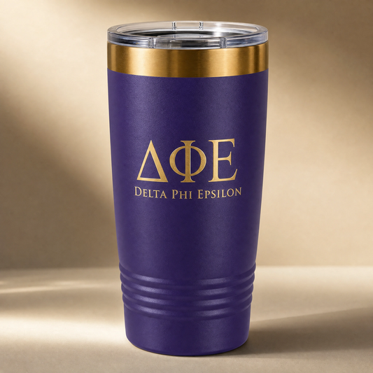 Delta Phi Epsilon Tumbler -Nuvision Kreations