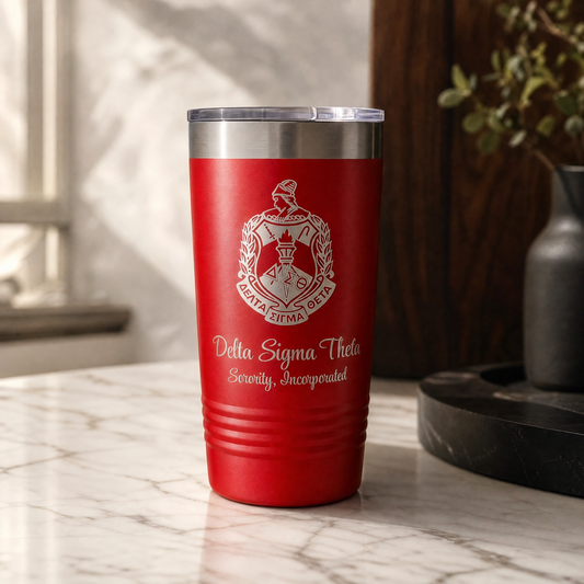 Delta Sigma Theta Custom Engraved 20oz Tumbler