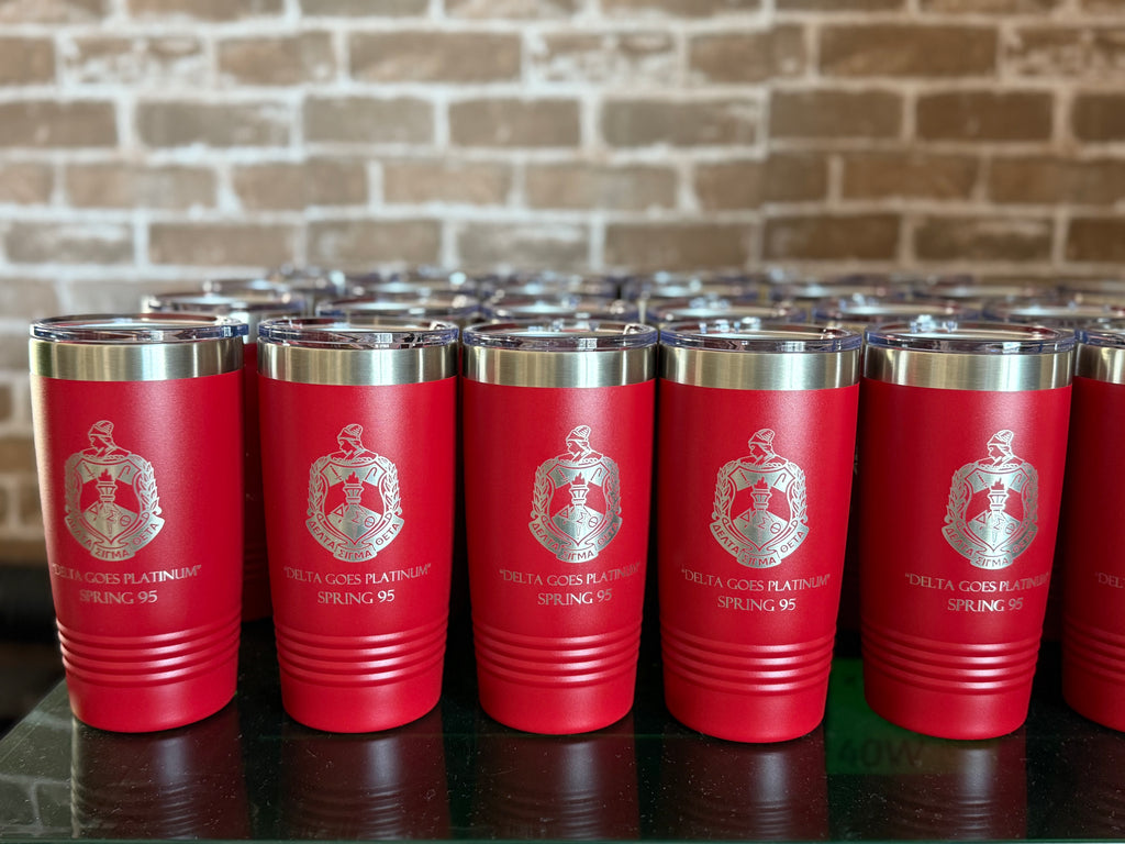 Delta Sigma Theta Custom Engraved Tumbler - 20 oz