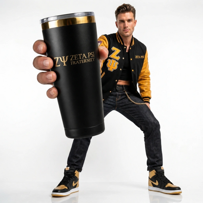 20 oz Custom Engraved Greek Letters Tumbler