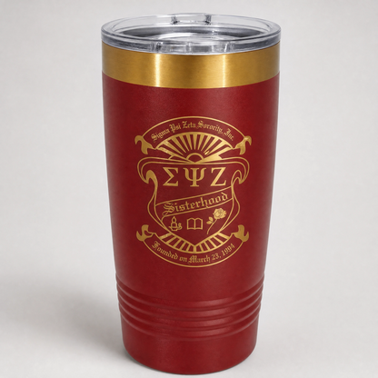 Sigma Psi Zeta 20oz Tumbler