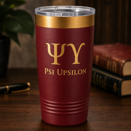 Psi Upsilon 20oz Tumbler
