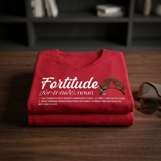 Delta Sigma Theta [Fortitude Defined] Women's V Neck Tee