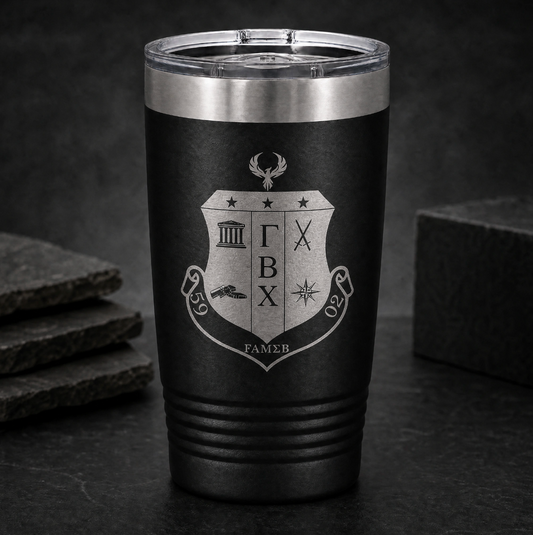 Gamma Beta Chi Tumbler -Nuvision Kreations