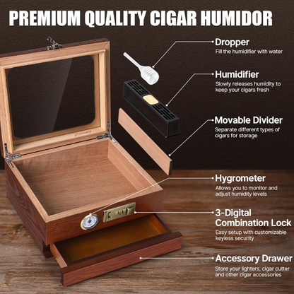 Custom Engraved Humidor